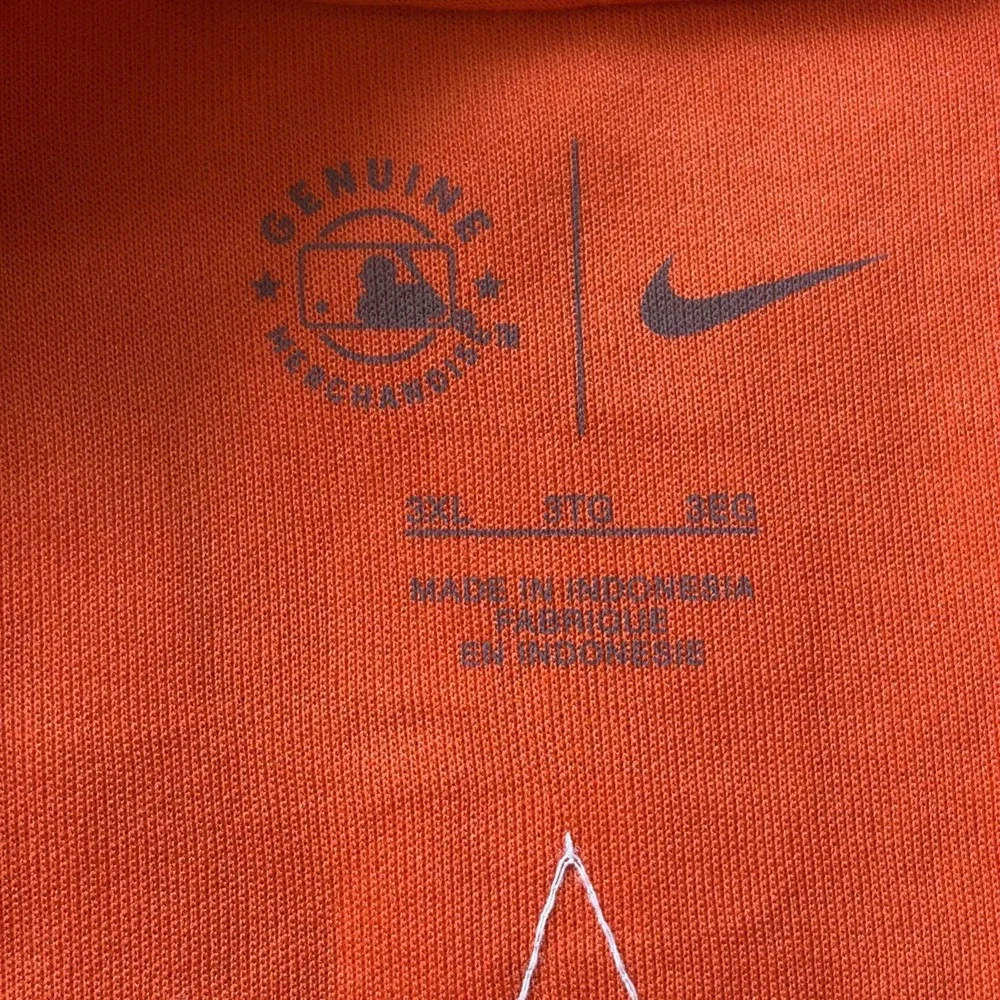 Nike Orange Houston Astros MLB Baseball Statement Game Over T-Shirt Mens 3XL
